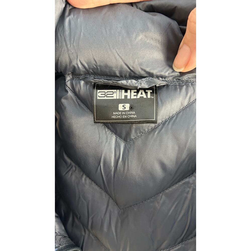 32 Degrees Women's Size S Blue Gray Quilted Puffer Vest Jacket # 0099 - Picture 8 of 10